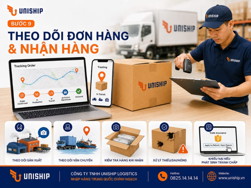 Bước 8: Chọn phương thức vận chuyển