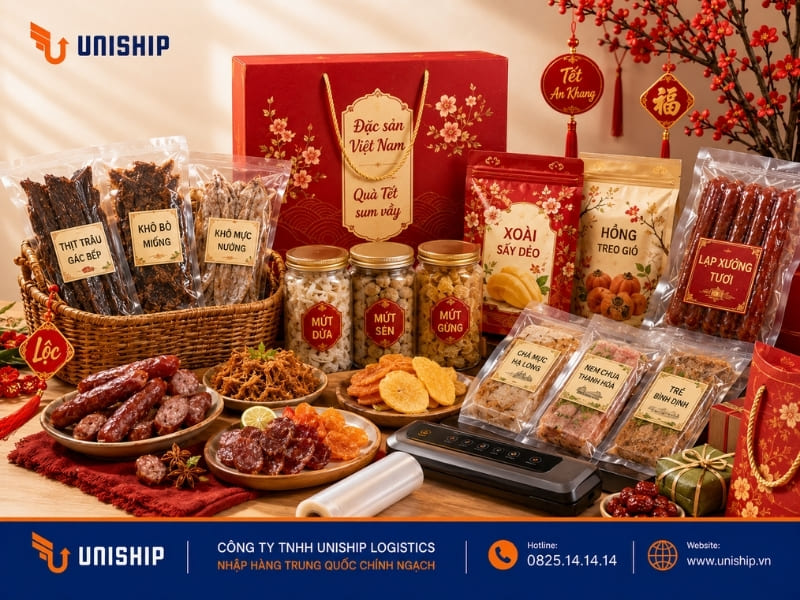 Đặc sản và thực phẩm làm quà Tết
