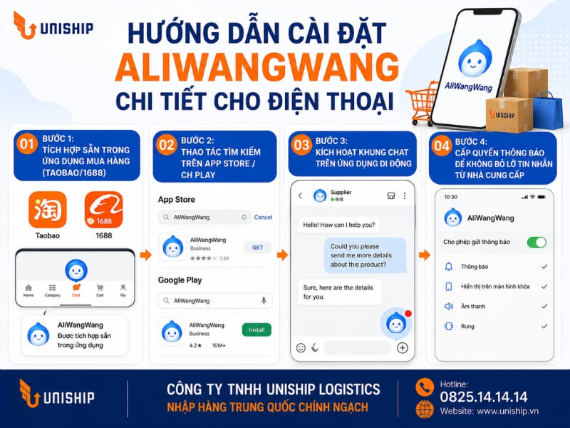 Hướng dẫn cài đặt AliWangWang chi tiết cho điện thoại