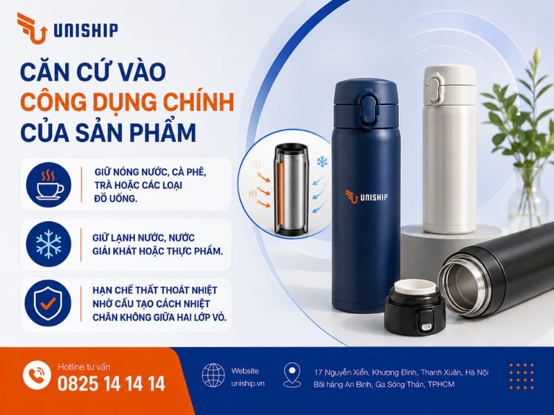Căn cứ vào công dụng của sản phẩm để xác định HS Code bình giữ nhiệt