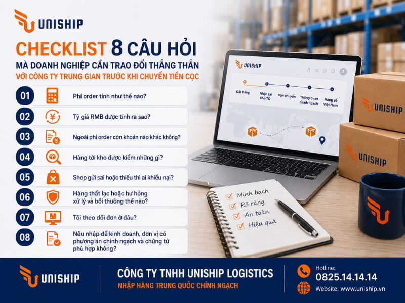 Checklist 8 câu hỏi mà doanh nghiệp cần trao đổi thẳng thắn với công ty Trung gian trước khi chuyển tiền cọc