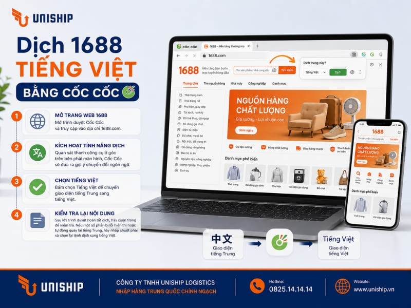 Dịch 1688 Tiếng Việt bằng Cốc Cốc