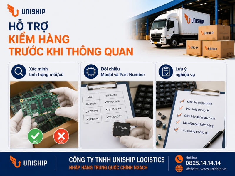 Hỗ trợ kiểm hàng trước khi thông quan