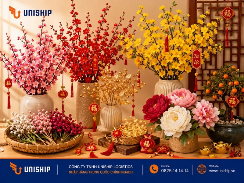 Hoa giả, hoa decor và phụ kiện cây cảnh