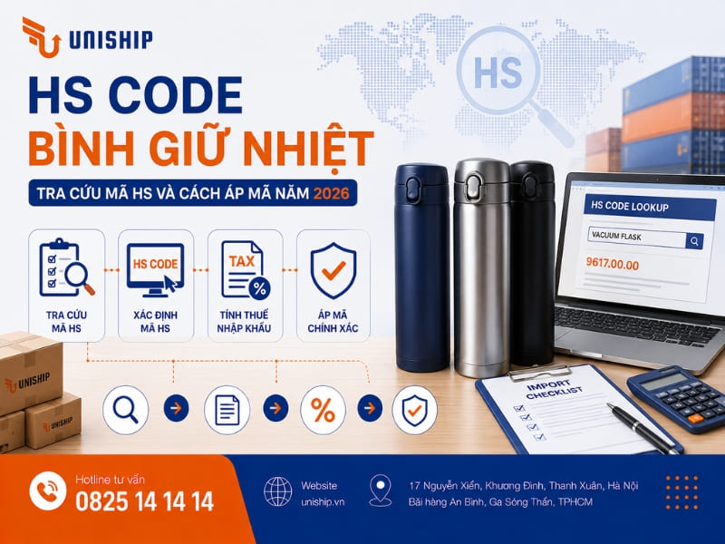 HS Code bình giữ nhiệt Inox đang được áp dụng 