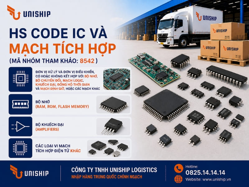 HS code IC và mạch tích hợp