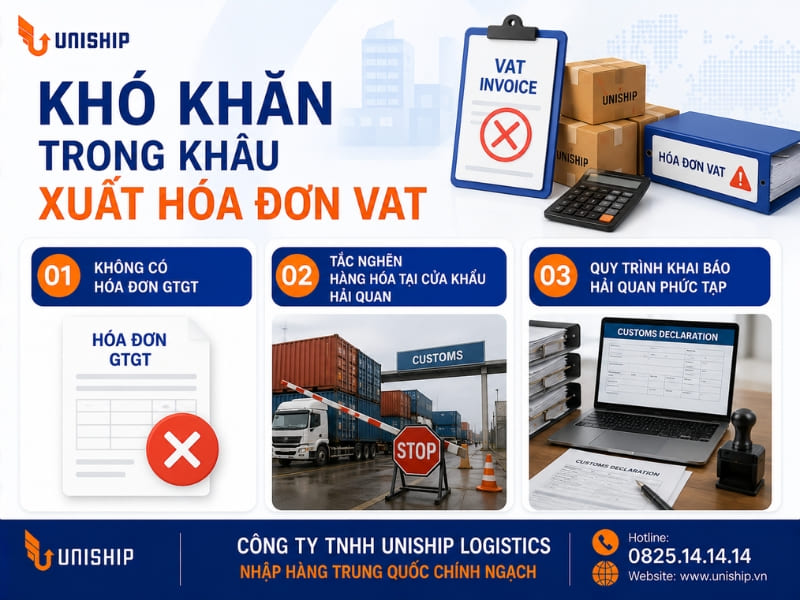 Khó khăn trong khâu xuất hóa đơn VAT