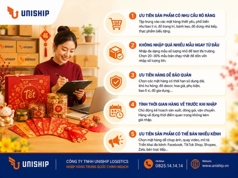 Kinh nghiệm chọn mặt hàng Tết để hạn chế tồn kho