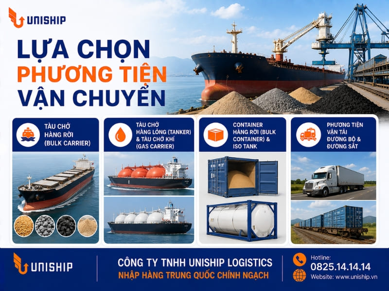 Lựa chọn phương tiện vận chuyển