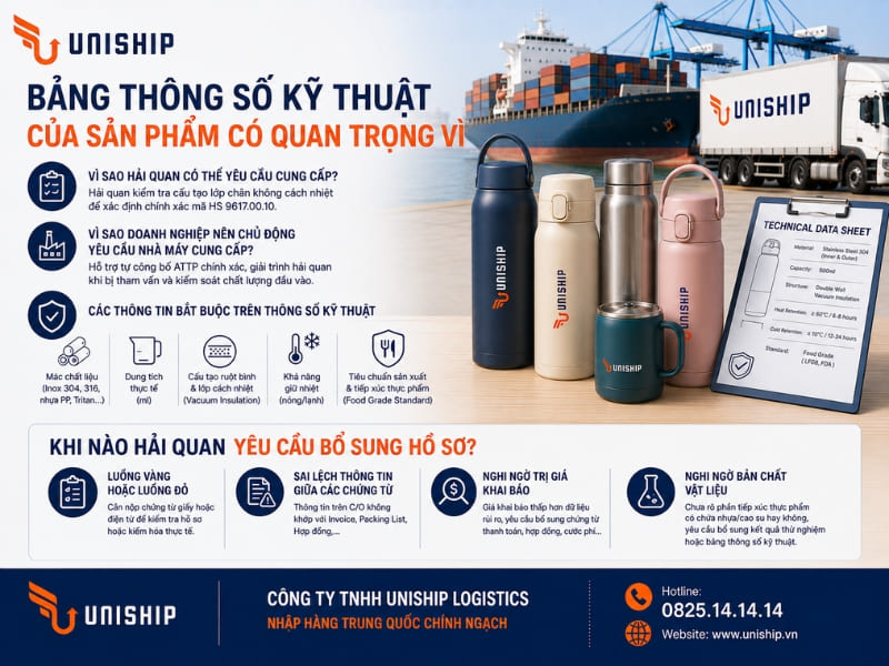 Lý do bảng thông số kỹ thuật của sản phẩm quan trọng