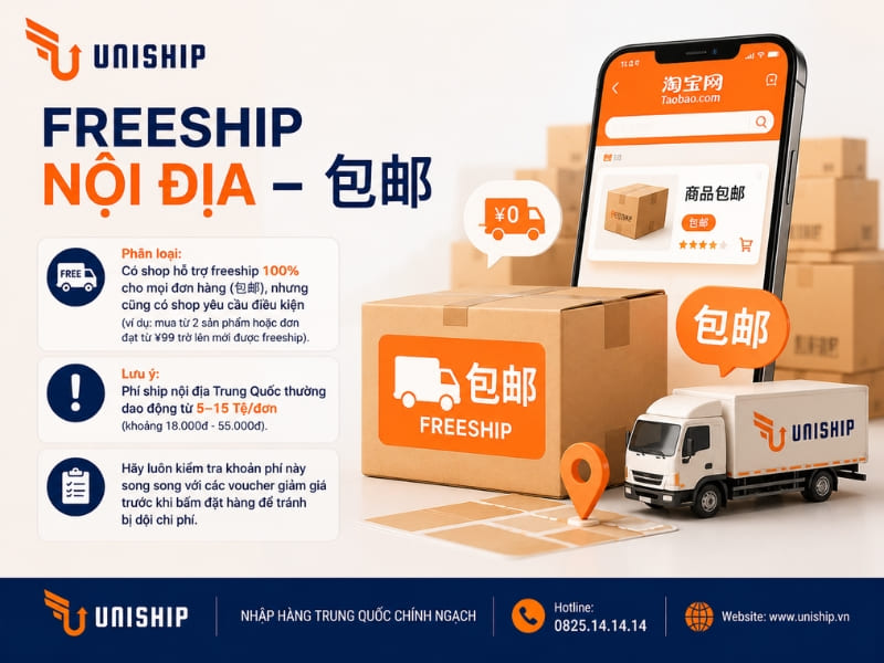Freeship nội địa
