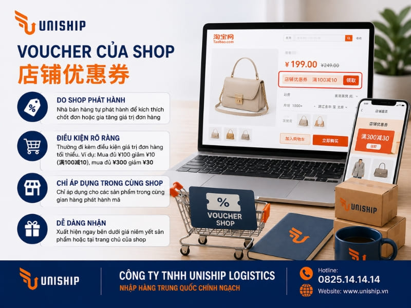 Mã giảm giá Taobao của shop