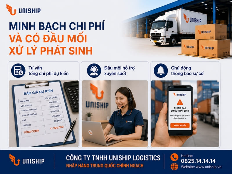 Có phương án đóng gói linh kiện trong quá trình vận chuyển