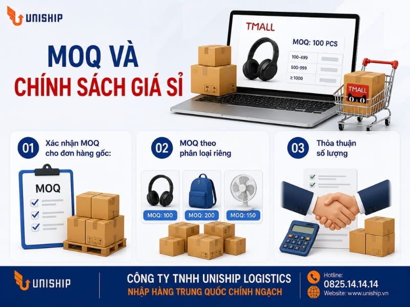 MOQ và chính sách giá sỉ