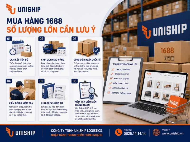 Những điều cần lưu ý khi mua hàng 1688 số lượng lớn