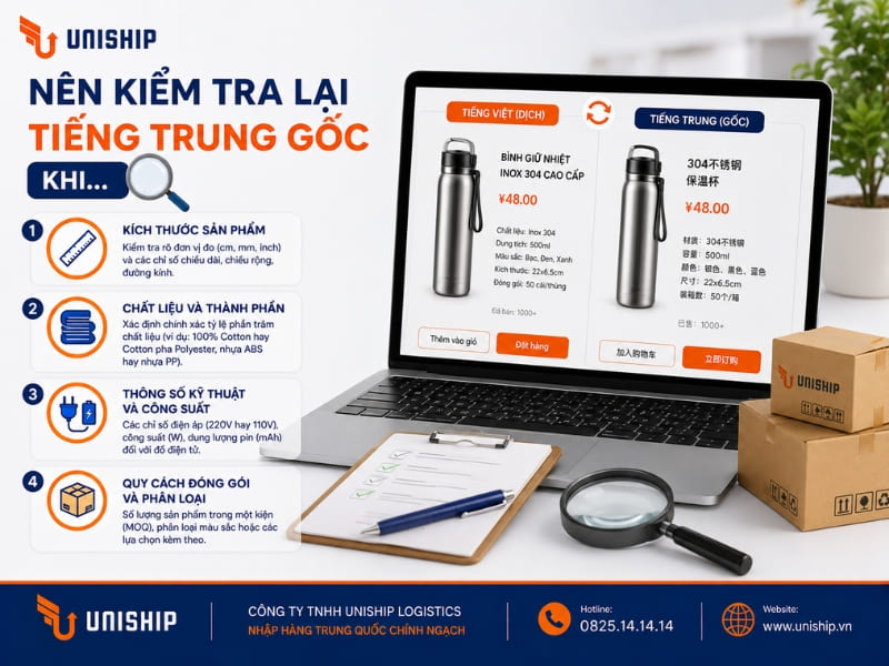 Khi nào nên kiểm tra lại tiếng Trung gốc