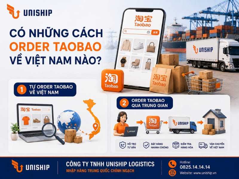 Những cách order Taobao về Việt Nam