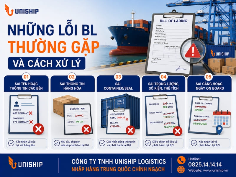 Những lỗi BL thường gặp và cách xử lý