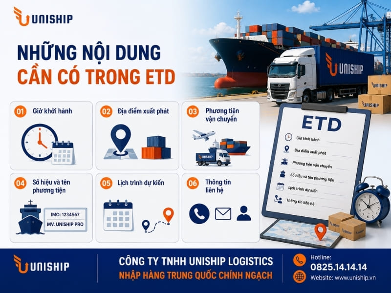 Những nội dung cần có trong ETD