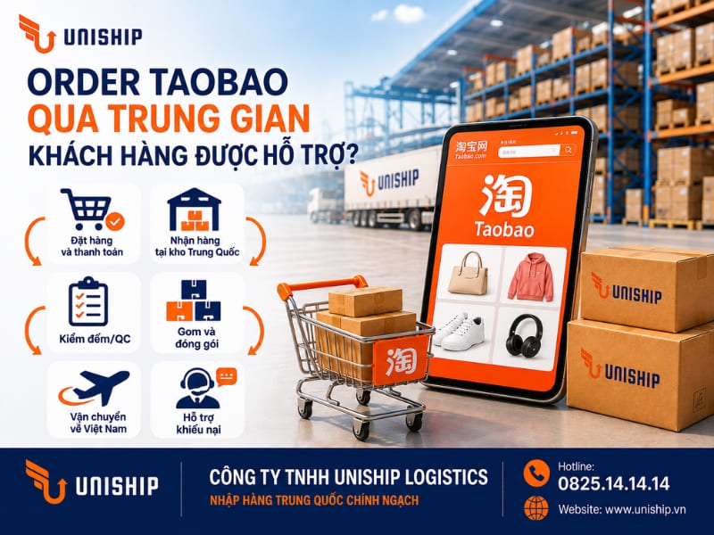 Order Taobao qua trung gian