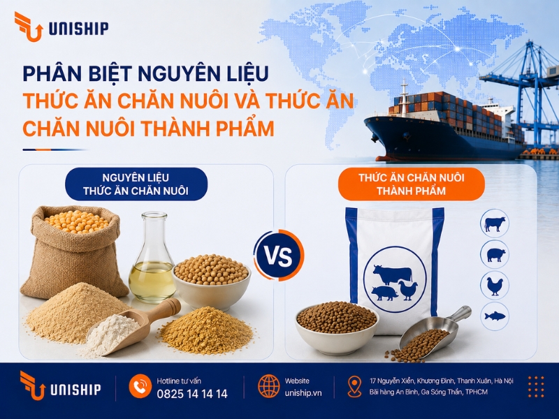 Phân biệt nguyên liệu thức ăn chăn nuôi và thức ăn chăn nuôi thành phẩm