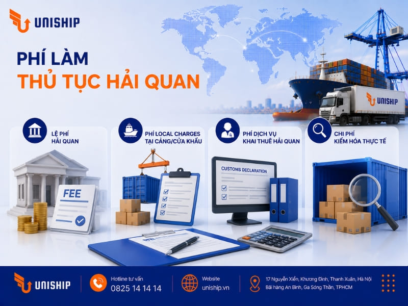 Phí làm thủ tục hải quan