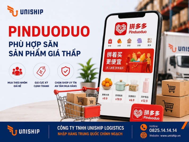 Pinduoduo - Phù hợp săn sản phẩm giá thấp
