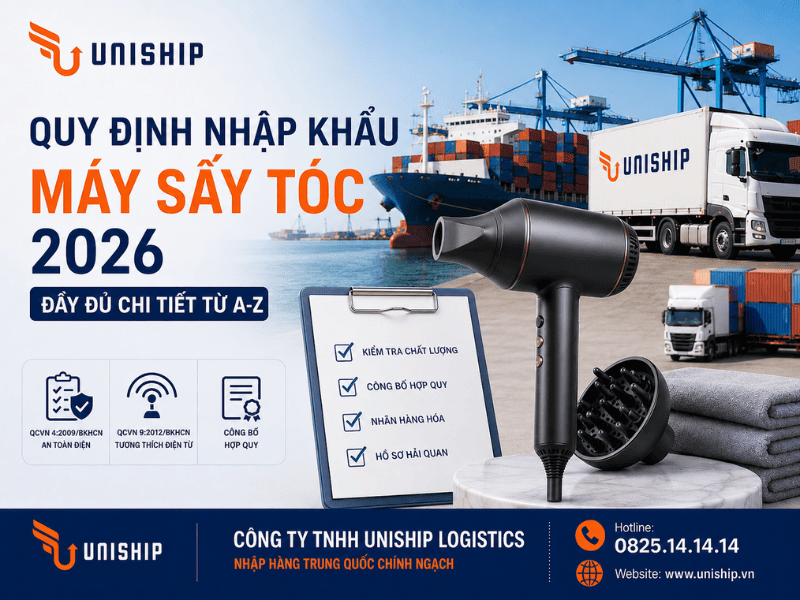Quy định về nhập khẩu Máy Sấy Tóc