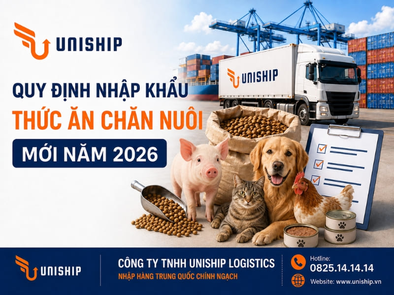 Quy định nhập khẩu thức ăn chăn nuôi mới năm 2026