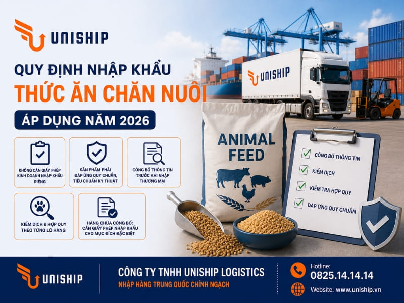 Những quy định chung khi nhập khẩu thức ăn chăn nuôi