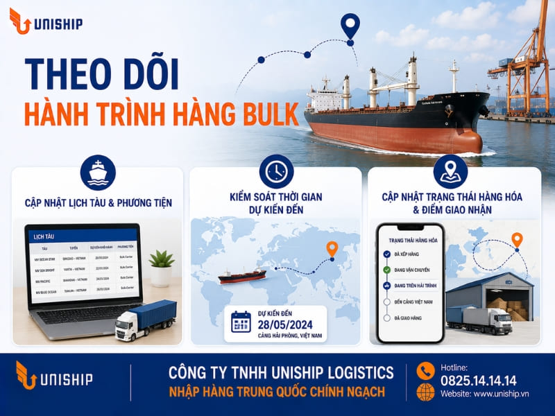 Theo dõi hành trình hàng Bulk