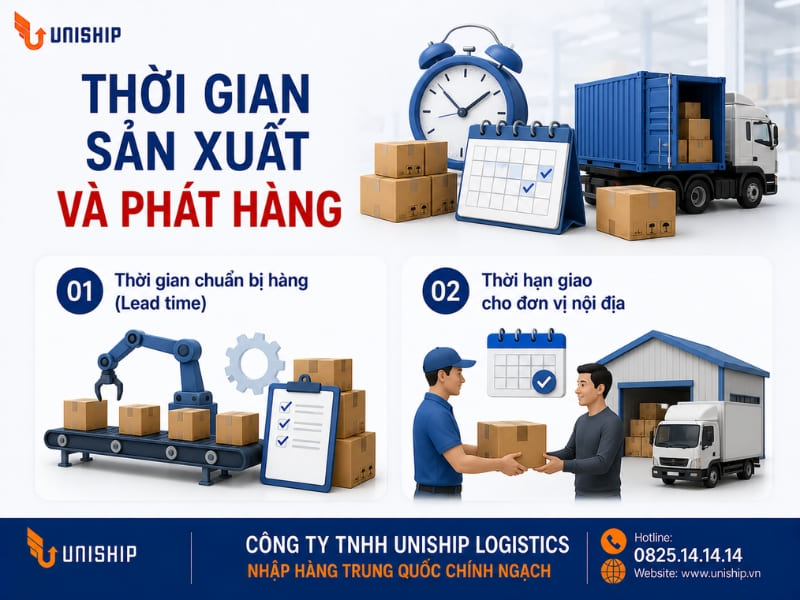 Thời gian sản xuất và phát hàng