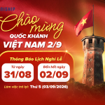 Thông báo lịch nghỉ Lễ Quốc khánh 02/09/2026 – Uniship Logistics