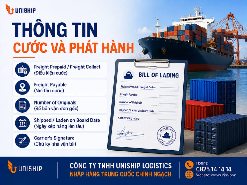Thông tin cước và phát hành