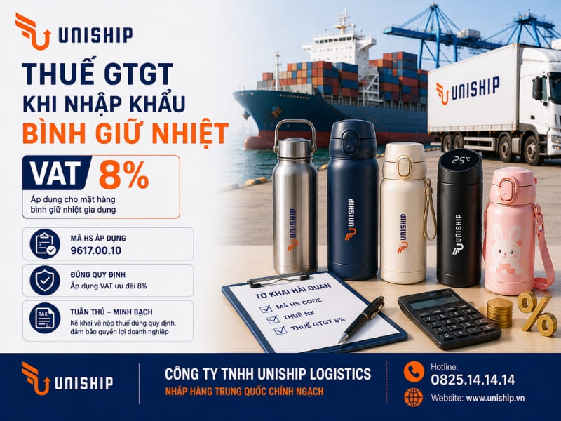 thuế GTGT của bình giữ nhiệt