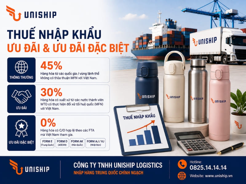 Thuế nhập khẩu ưu đãi và ưu đãi đặc biệt