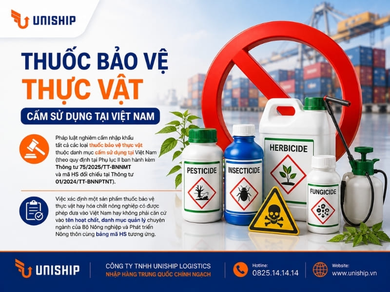Thuốc bảo vệ thực vật cấm sử dụng tại Việt Nam