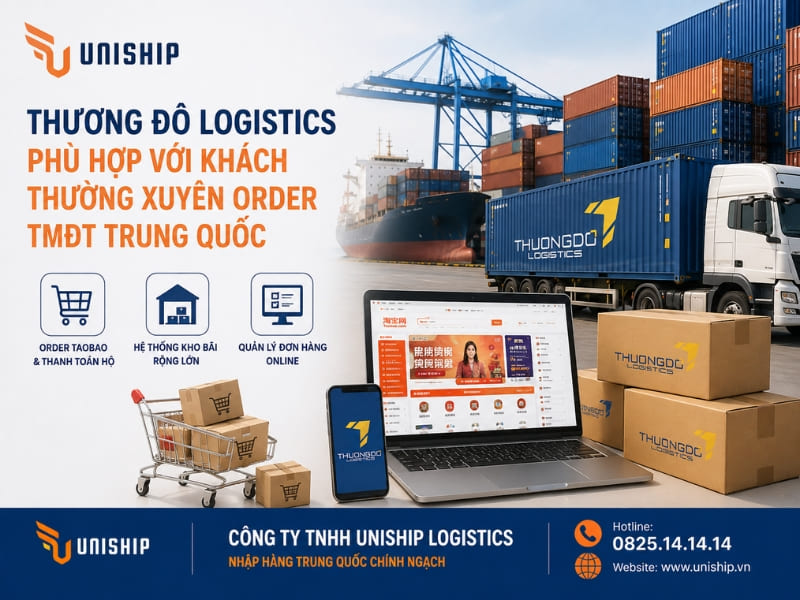 Thương Đô Logistics - Phù hợp với khách thường xuyên order TMĐT Trung Quốc