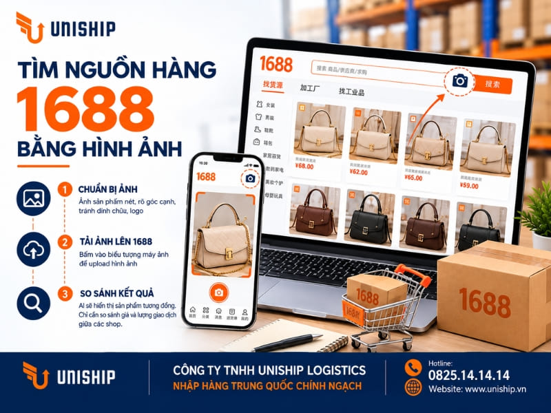 Tìm nguồn hàng trên 1688 bằng hình ảnh sản phẩm