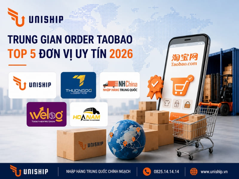 Top 5 đơn vị uy tín trung gian oder taobao