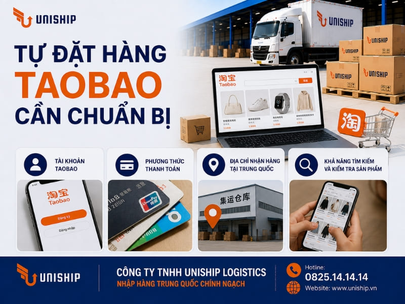 Tự đặt hàng Taobao