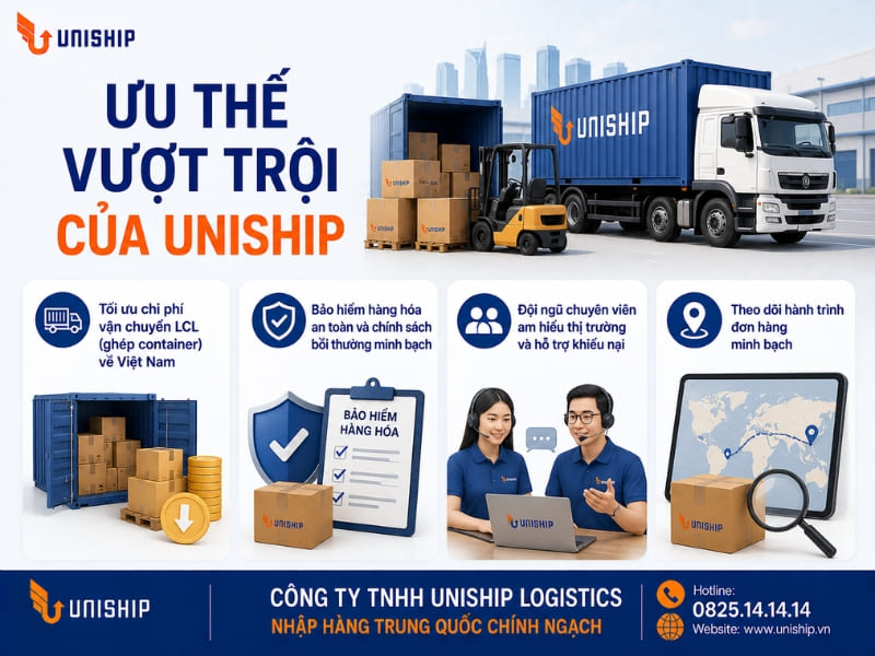 Ưu thế vượt trội của Uniship