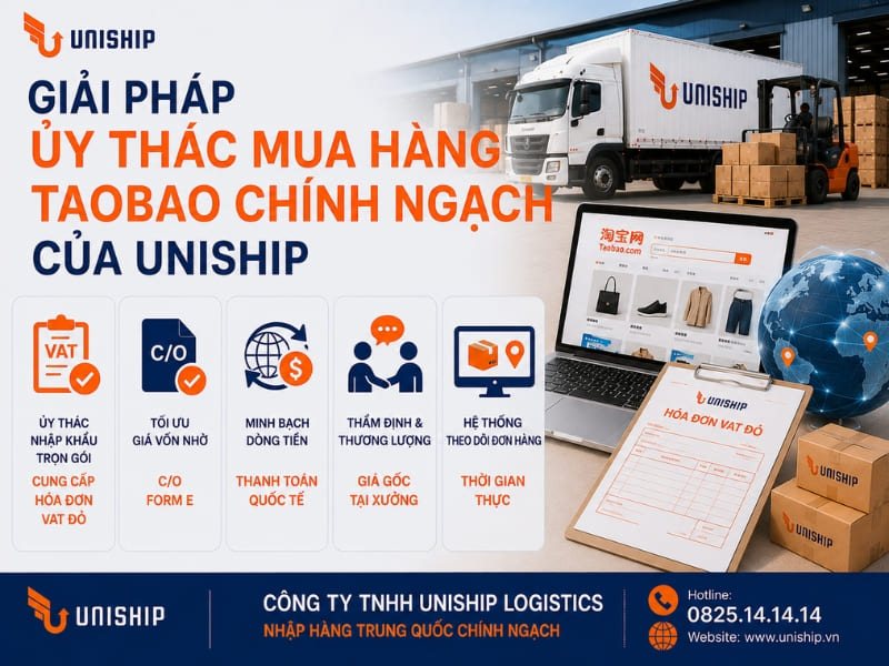 Giải pháp Ủy thác mua hàng Taobao chính ngạch của Uniship
