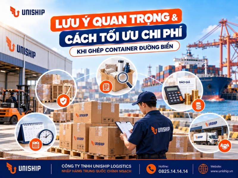 Lưu ý quan trọng & Cách tối ưu chi phí khi ghép container đường biển