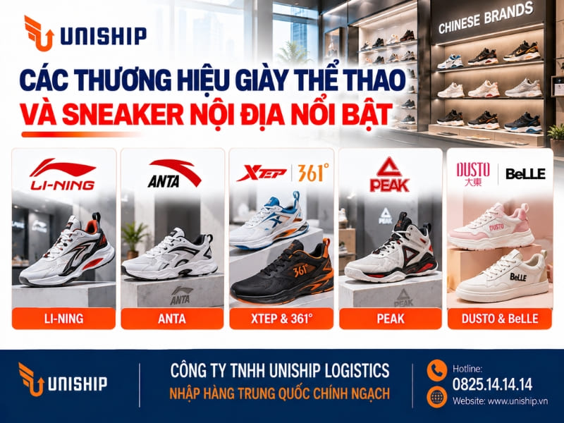 Các thương hiệu giày thể thao và Sneaker nội địa nổi bật