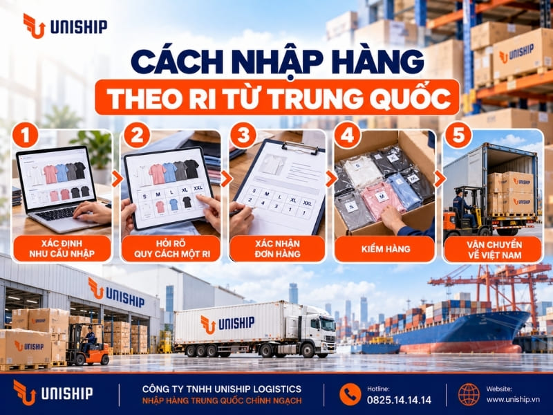 Cách nhập hàng theo ri từ Trung Quốc