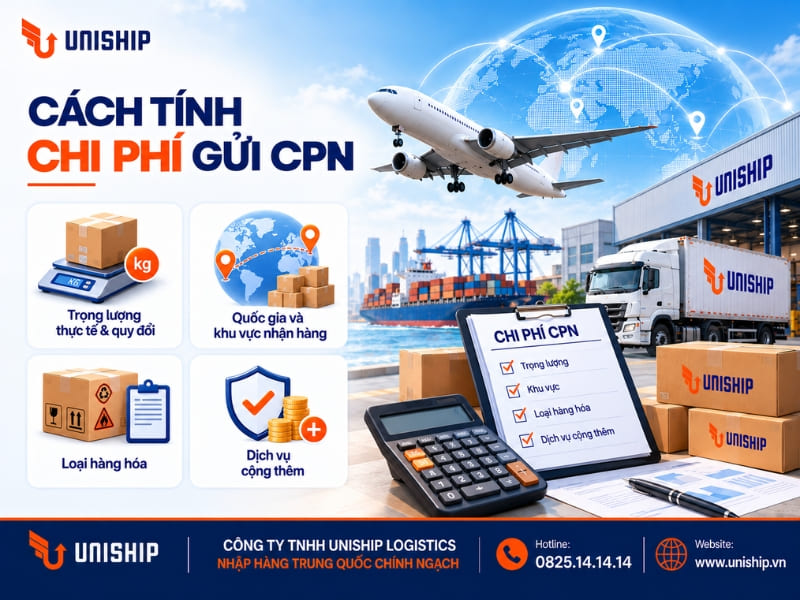 Cách tính chi phí gửi CPN