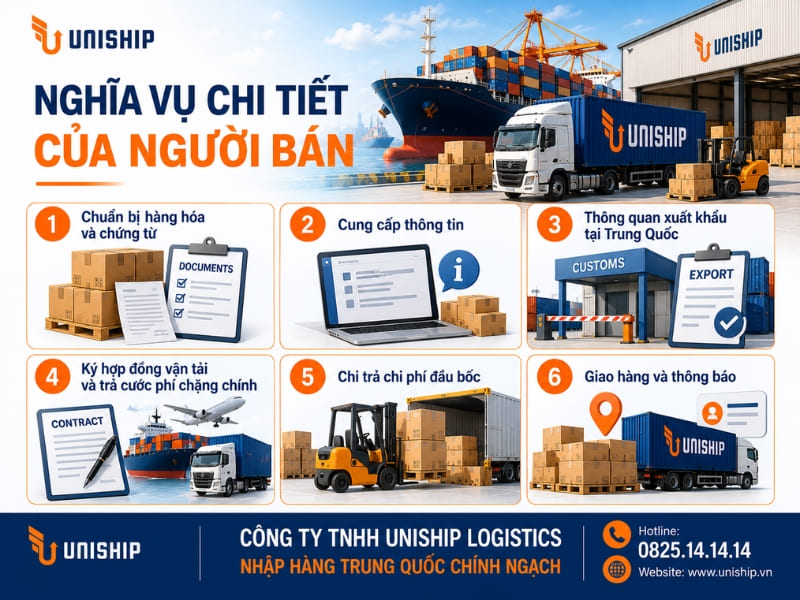 Nghĩa vụ chi tiết của Người bán