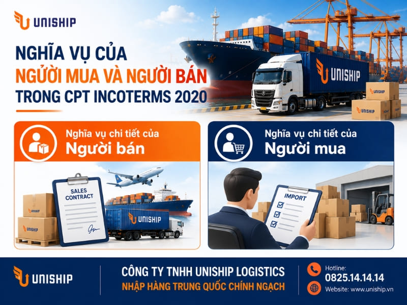 Nghĩa vụ của người mua và người bán trong CPT Incoterms 2020
