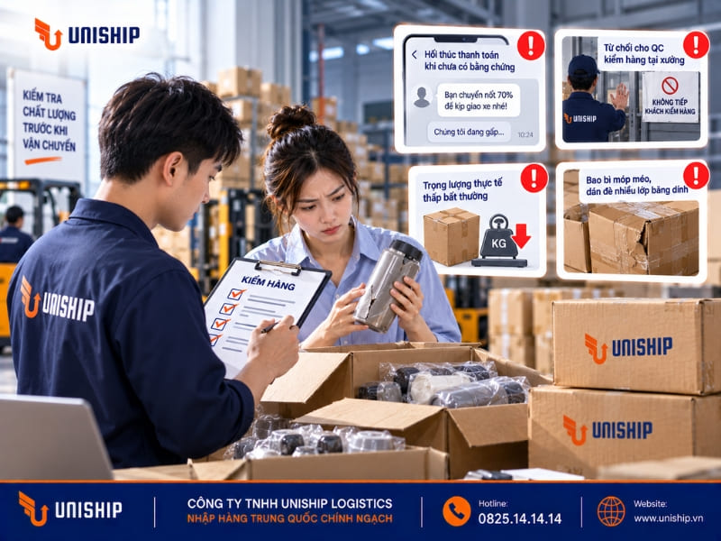 Dấu hiệu nhận biết sớm nguy cơ lô hàng bị làm ẩu/thiếu hụt (Dấu hiệu từ phía xưởng)
